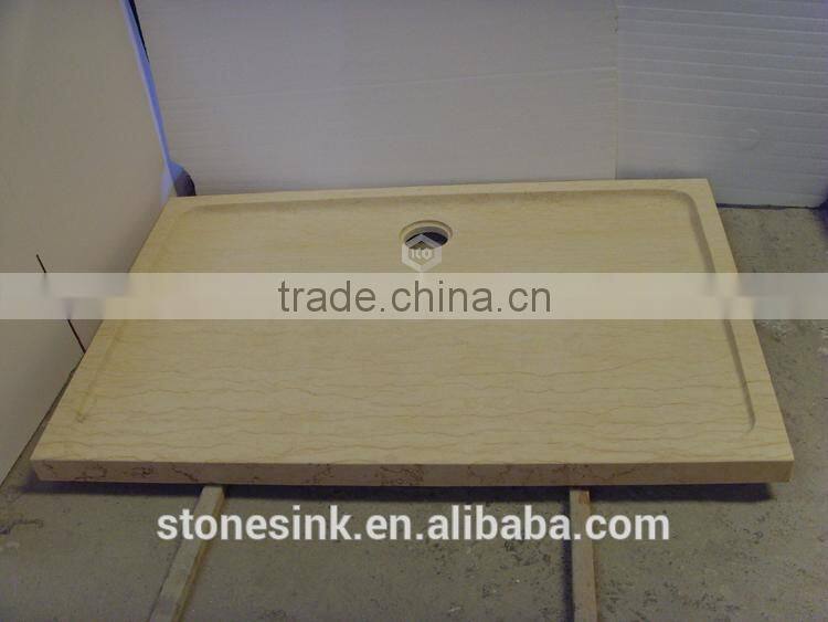 Honed natural stone bathroom marble tray