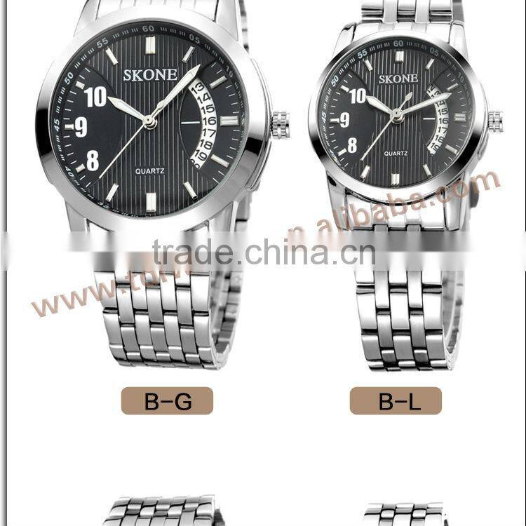 SKONE 7213 stainless steel band best selling brand watch