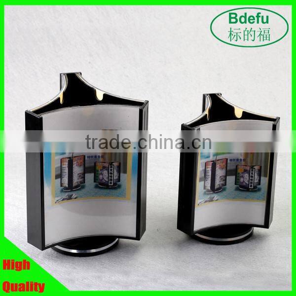 Acrylic Advertising Paper Display Rack Countertop Display Stand