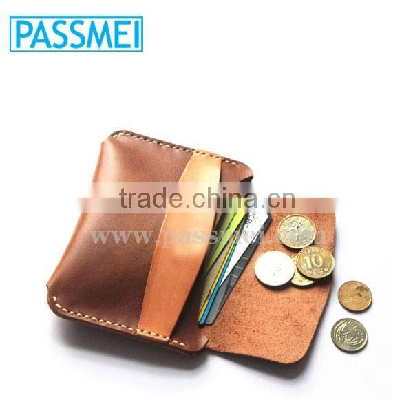 Vegetable Tanned leather change pocket coin pocket flap coin pocket