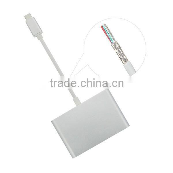 2015 Hot selling style USB Type-c to 3 Ports USB