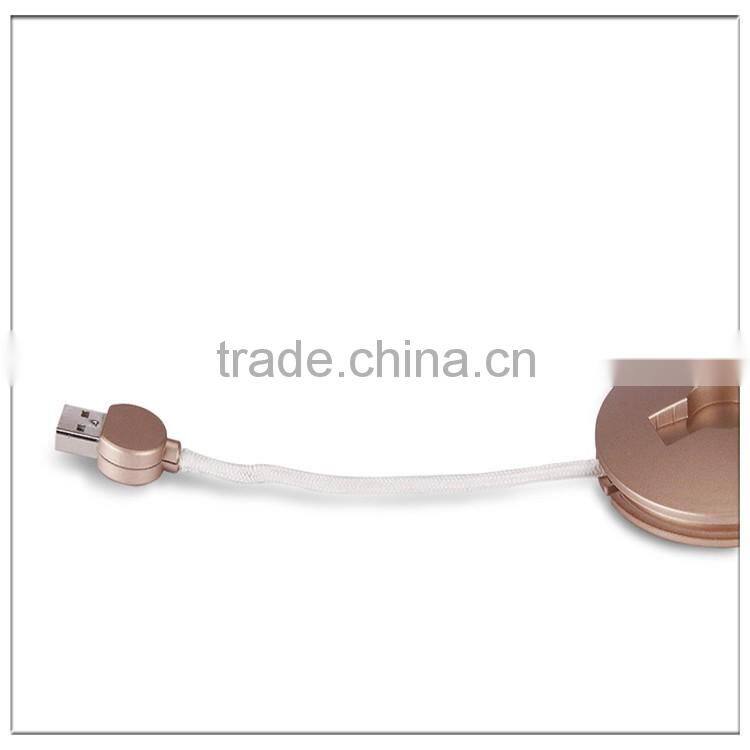 Dual purpose Portable emergency 700mAh Power Bank With Cable For iPhone