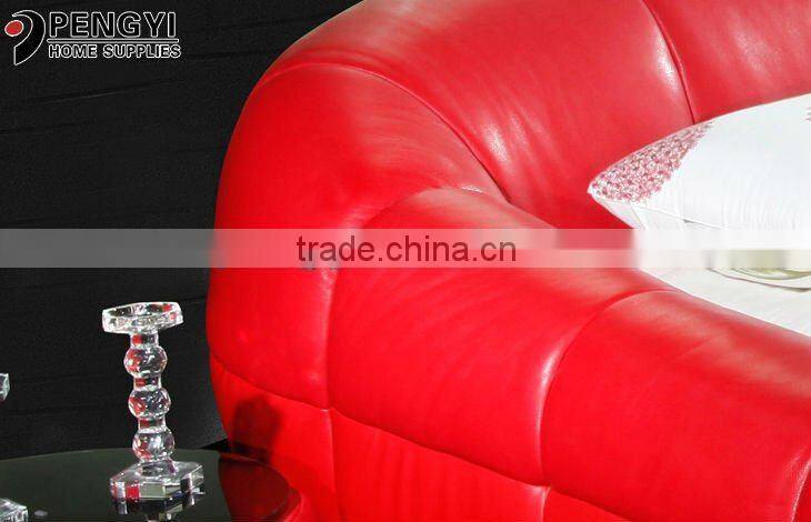 modern leather home bed furniture