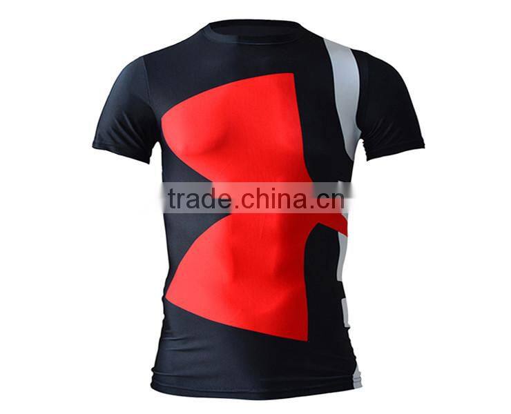 Mens DC Comic Big ande Superhero Compression Shirt Superman Fit Tight Gym Bodybuilding T Shirt