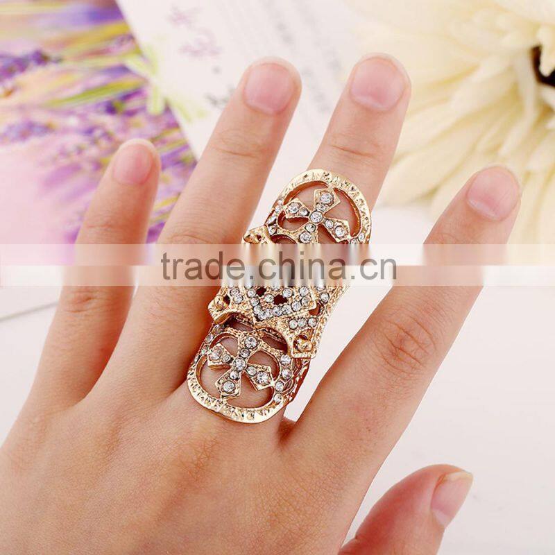 wonder 7pcs set gold filled settings models ring for women