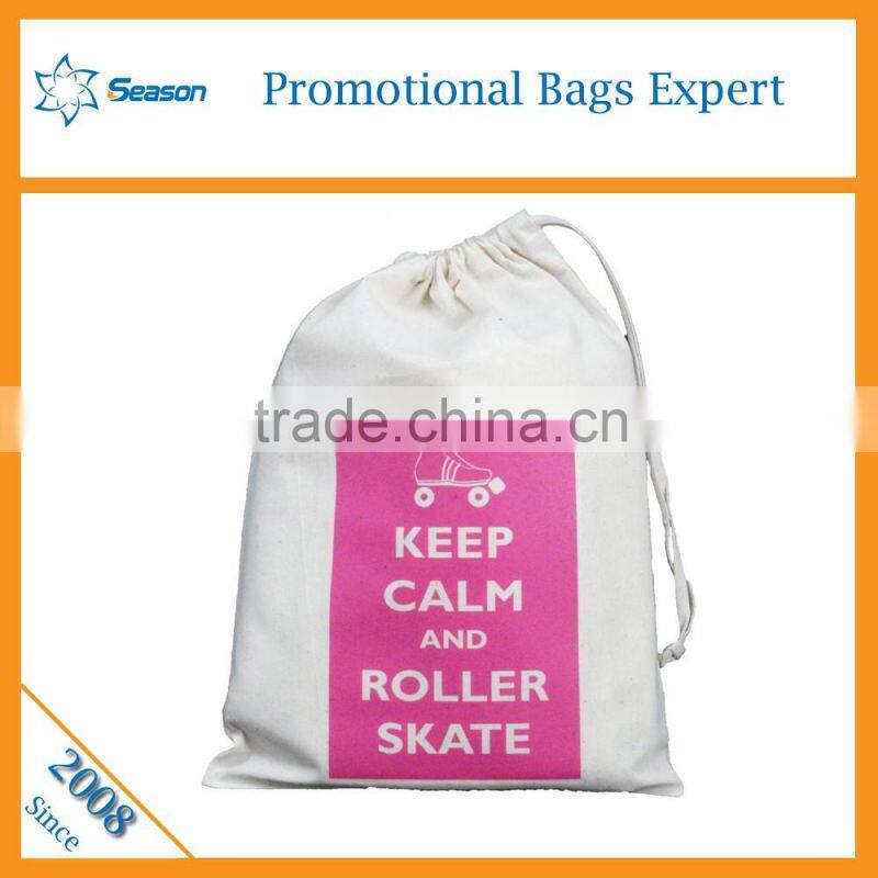 Custom logo design drawstring backpack school bag