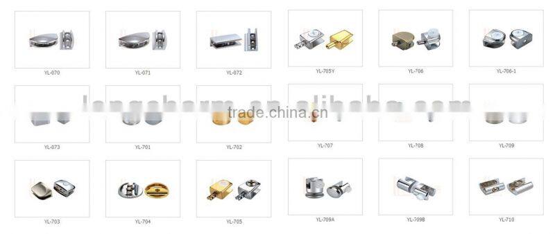 Special design!YL-718 clamps glass shelf clips made in China manufacturer