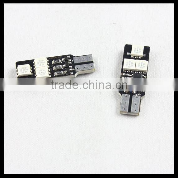 T10 RGB LED car light 194 W5W LED 5050 RGB Light Bulb Lamp