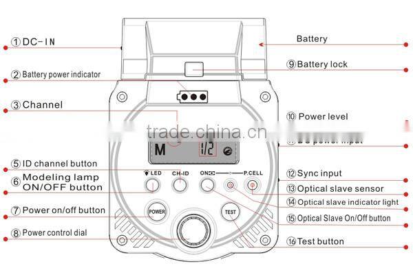 Cononmark B4 400WS photographic studio outdoor monolight