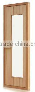 Solid wood traditional sauna glass door