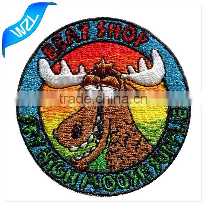 3D Custom High quality personalized fr clothing sew on embroidered patches no minimum