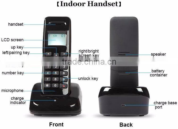 Wireless audio door bell two way audio intercom Duplex intercom for villa and apartments