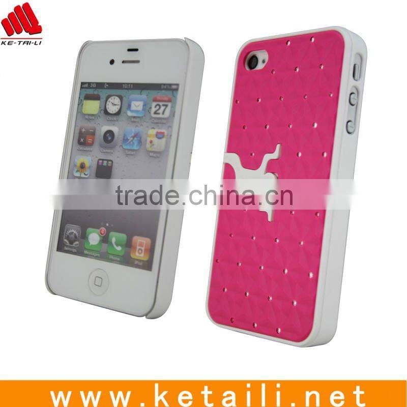 stand phone Cover with trestle for Iphone 4G