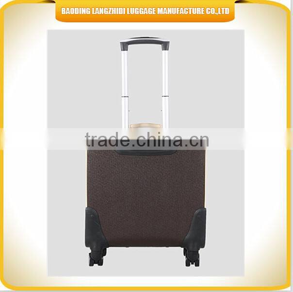 Hebei luggage set PU materical luggage bag pilot PU travelling luggage bag