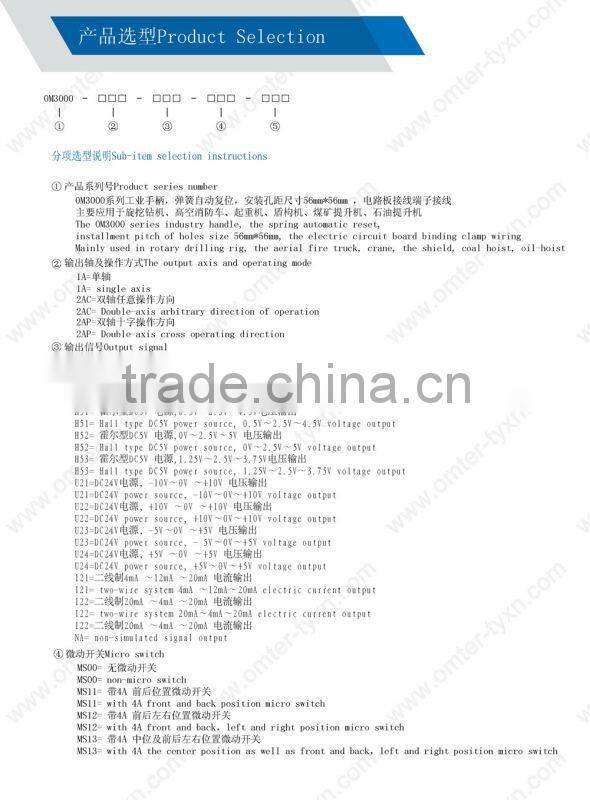 China joystick control