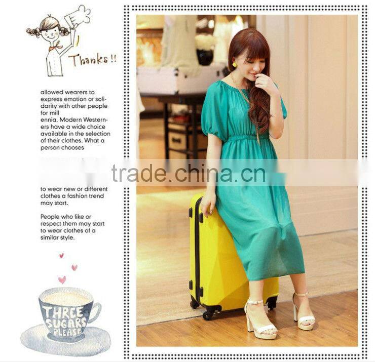 2014 china alibaba fashionable bag top-quality travel trolley luggage ,hot sale suitcase with hardshell and diamond shape