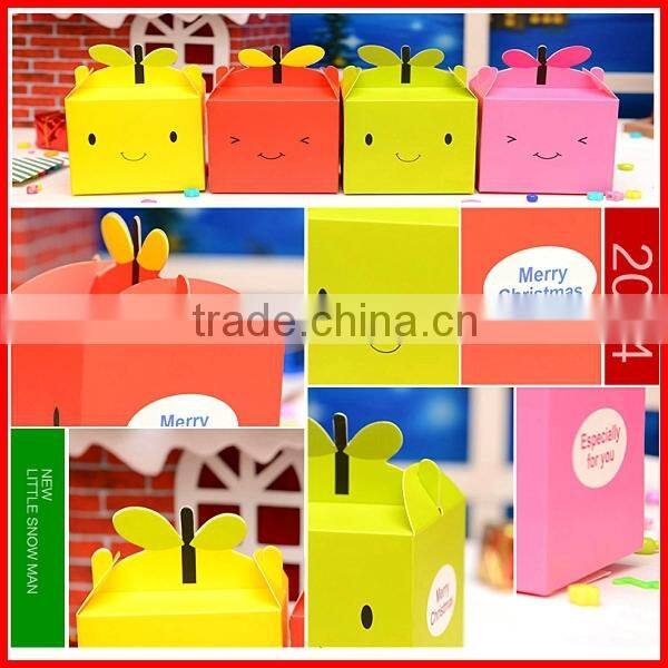 Lovely Color Paper Christmas Apple Gift Box Packing Wholesale