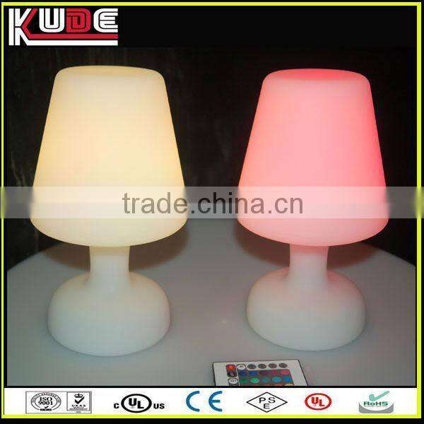 Multi-color remote control PE material led small night light/home decor wholesale