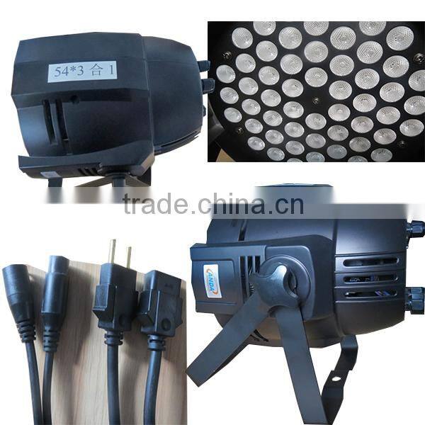 54pcs 3w led rgbw stage par light