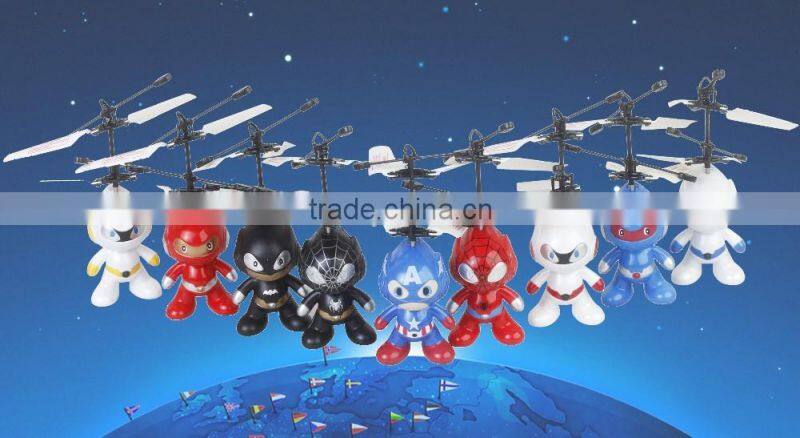 Best Selling Christmas Gifts 2016 Induction Flying Spaceman Toy HY-830U Plastic Toy Manufacturers Astronaut Toy Helicopter