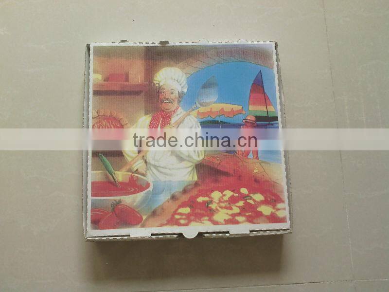 italian customised colorful pizza box/high quality and reasonable price pizza box