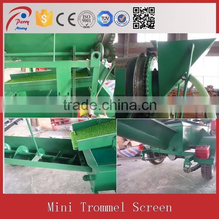 Small Mobile Trommel Washing Equipment Screen For Sale