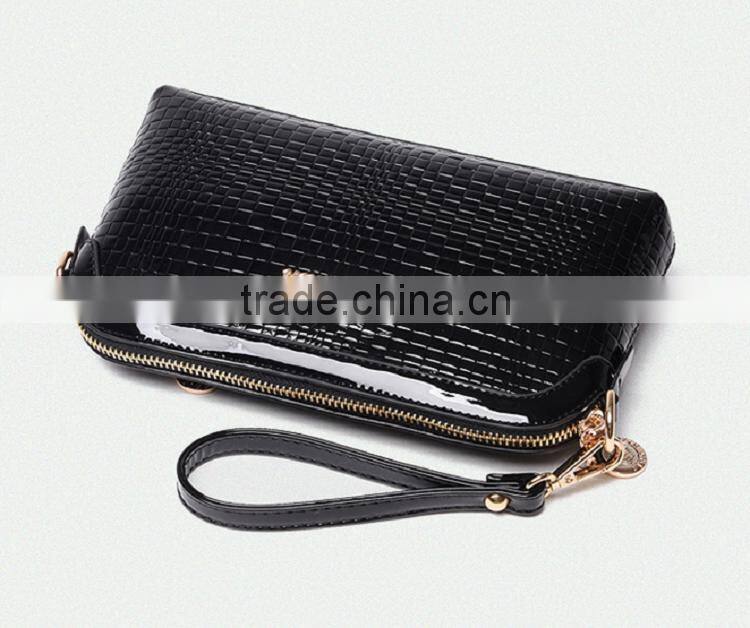 Small Size Shiny PU Leather Lady Bags Messenger Bags Clutch Handbags