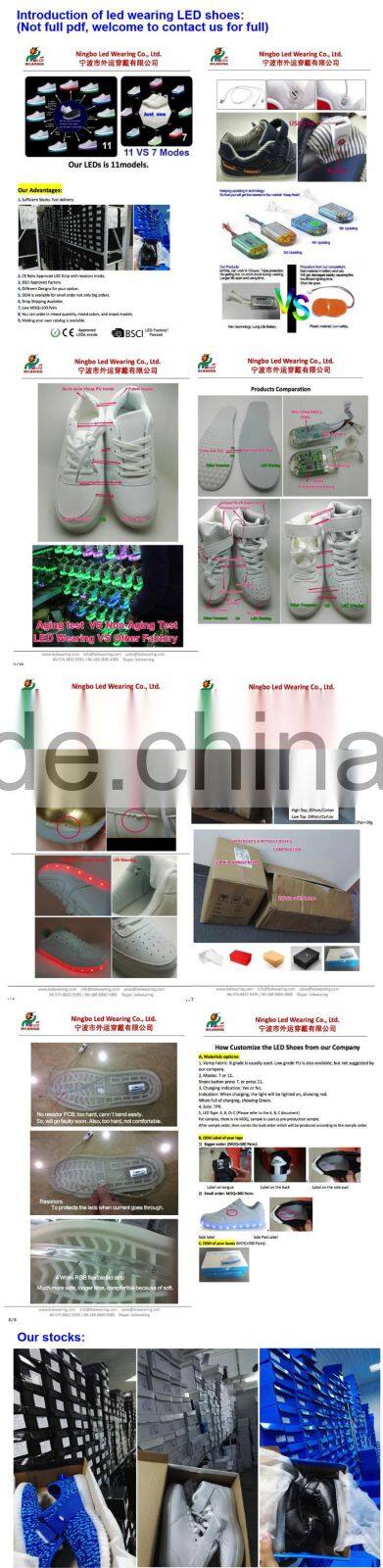 dance PARTY led strips for shoes