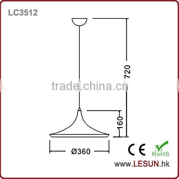 E27 25w modern led pendant for coffee shop LC3512