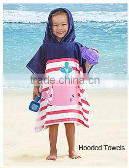 100% cotton reactive print cartoon image hooded towel