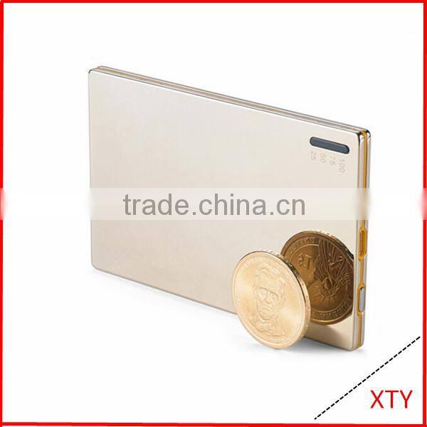 2000mah pocket mini credit card size power bank--branded your personalized logo for promotion gifts