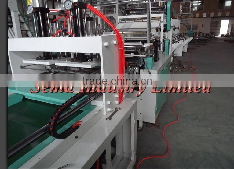 2014 high quality printed Drawstring Paper Bag with webbing handles