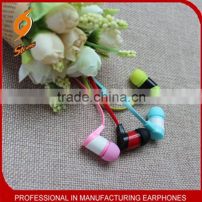 Earphones For Mobile,Colorful Earphones ,Flat Cable Earphone.
