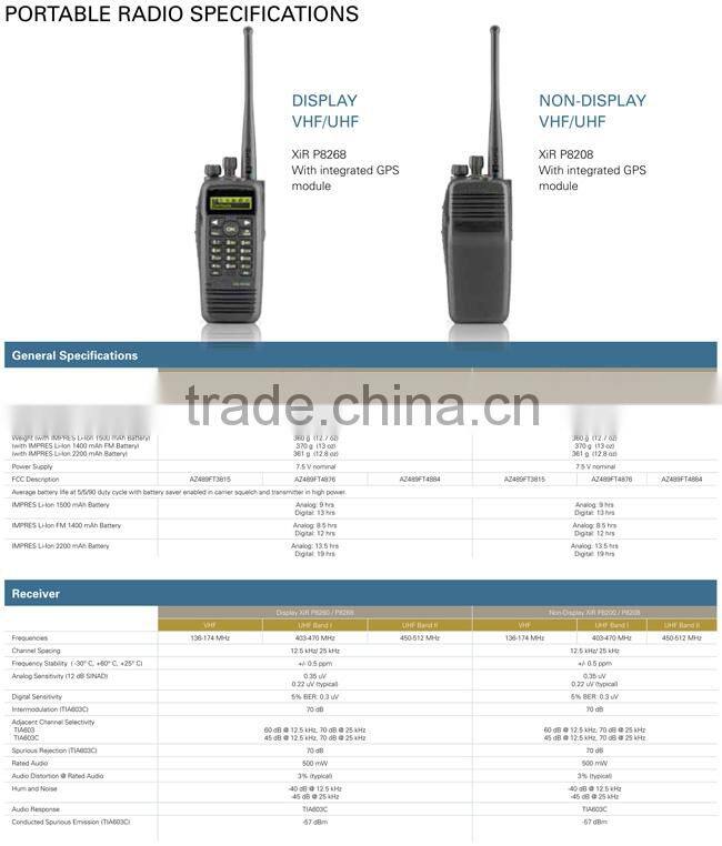Walkie Talkie XiR P8260 Portable Two Way Radio