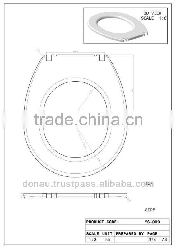 Daisy Plastic Toilet Seat Cover (YP009)
