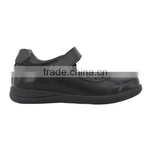 Bulk Wholesale Girls Classic Pure Black Round Toe School Shoes Size 25-37