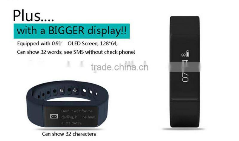 I5 plus TPU Fitness Tracker Clock Anti-lost Passometer i5 Plus Smart Bracelet