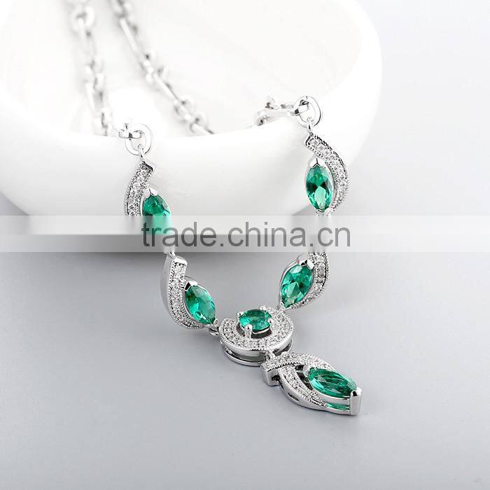 925 Sterling Silver Latest Design Beads Necklace Jewelry SNP027W