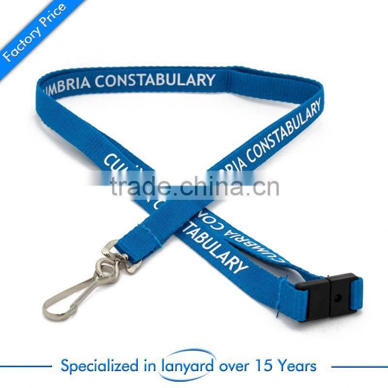 Wholesale custom thin college lanyard