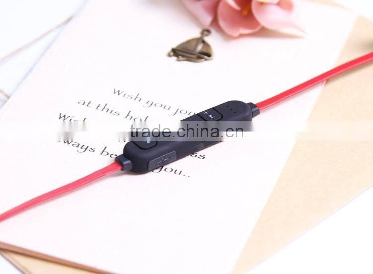 2016 hot selling sport bluetooth wireless earphone