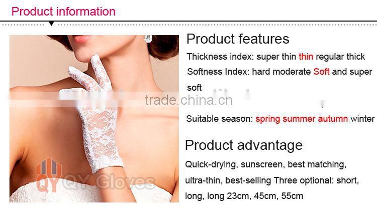 Sun Protection Women Summer Driving Black Cheap Lace Gloves