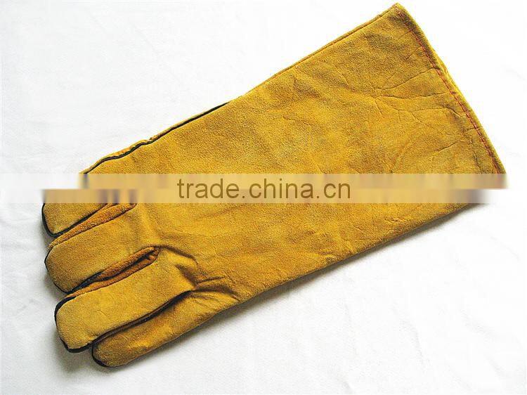 Wholesale High Quality Yellow Welding Gloves Heat Protection
