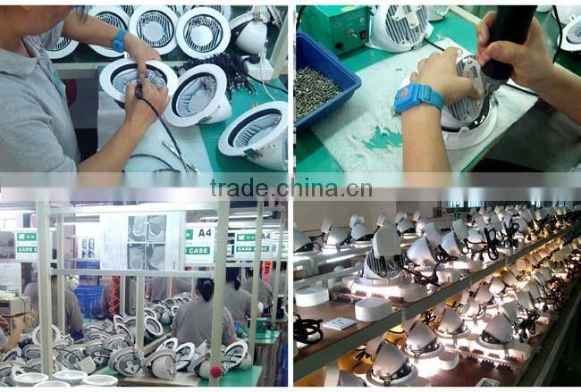 CE RoHS SAA high lumen Bridgelux COB 38w adjustable led crystal downlights