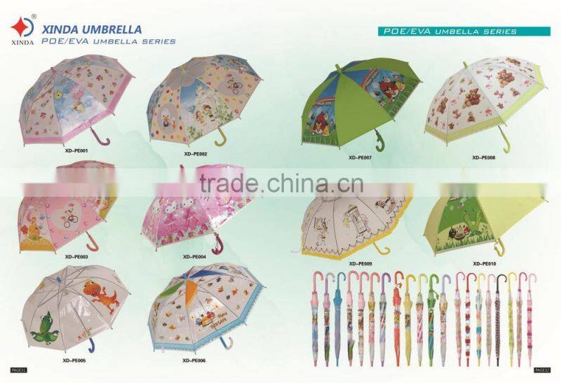 Full print 23"x8k POE transparent umbrella