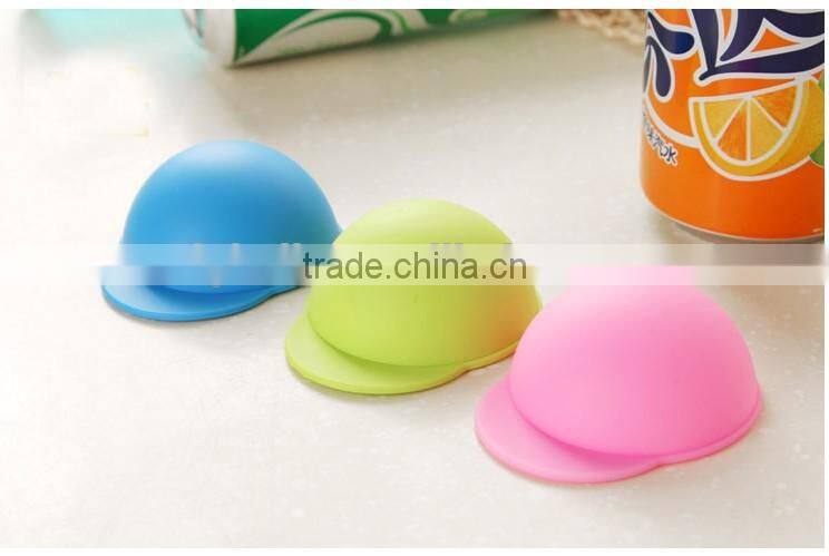 custom design food grade cheap silicone can cap drink cap bottle cap