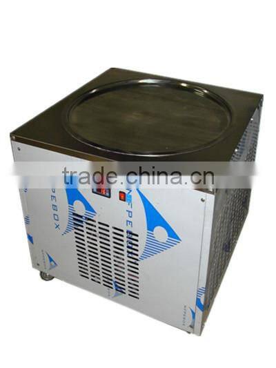 Rolled ice cream machine one big flat pan 700mm for shops/cart/truck business