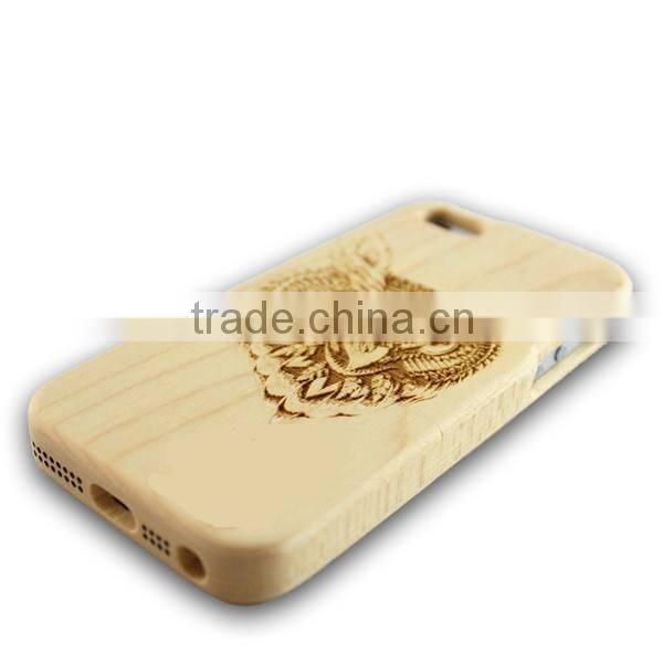 OEM Custom laser Design Wood cell Phones Cases for i6 /i6s/i6 plus
