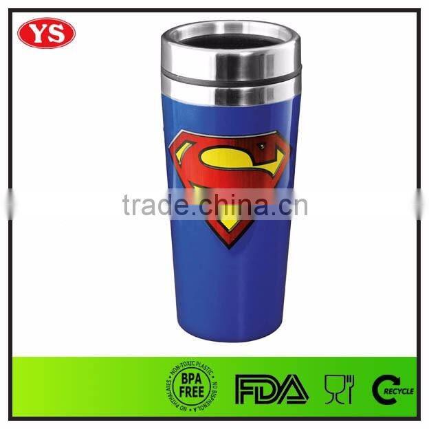 450ml reusable insulated custom wholesale acrylic thermal travel mug