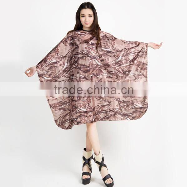 black waterproof barber cape/hairdresser cape