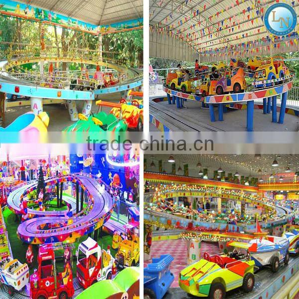 Outdoor playground park train ride amusement mini roller coaster